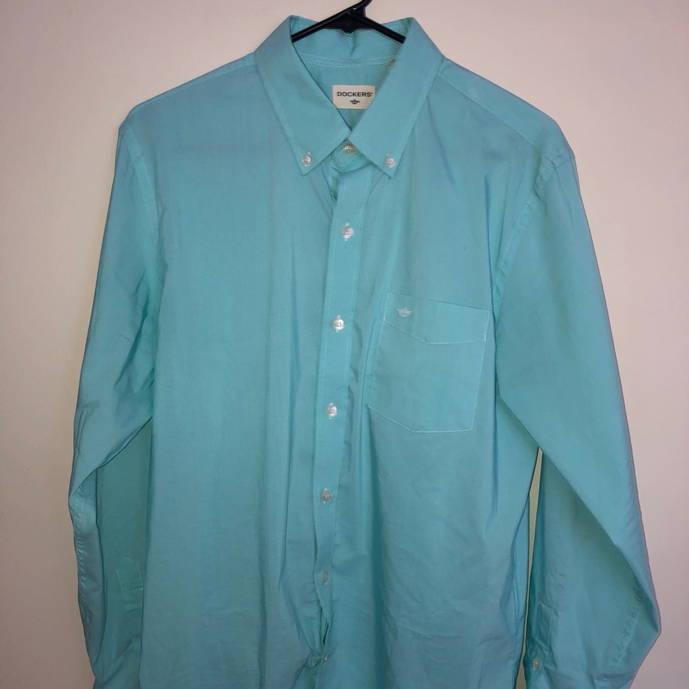 Dockers teal dress shirt